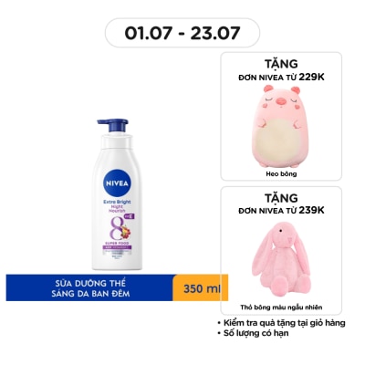 NIVEA Sữa Dưỡng Thể Dưỡng Trắng Da Ban Đêm Nivea 350ml