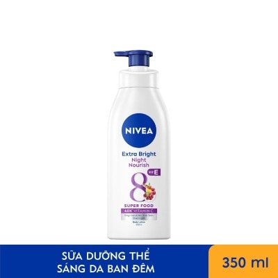 NIVEA Sữa Dưỡng Thể Dưỡng Trắng Da Ban Đêm Nivea 350ml