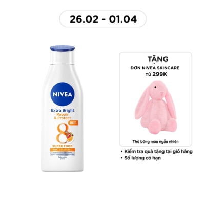 NIVEA - Sữa Dưỡng Thể Nivea SPF30 Dưỡng Trắng Phục Hồi Chống Nắng 200ml