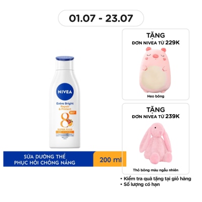 NIVEA Sữa Dưỡng Thể Nivea SPF30 Dưỡng Trắng Phục Hồi Chống Nắng 200ml