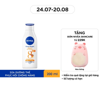 NIVEA Sữa Dưỡng Thể Nivea SPF30 Dưỡng Trắng Phục Hồi Chống Nắng 200ml