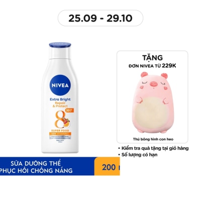 NIVEA Sữa Dưỡng Thể Nivea SPF30 Dưỡng Trắng Phục Hồi Chống Nắng 200ml