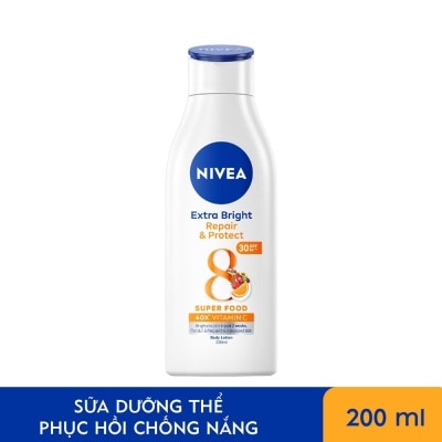 NIVEA Sữa Dưỡng Thể Nivea SPF30 Dưỡng Trắng Phục Hồi Chống Nắng 200ml