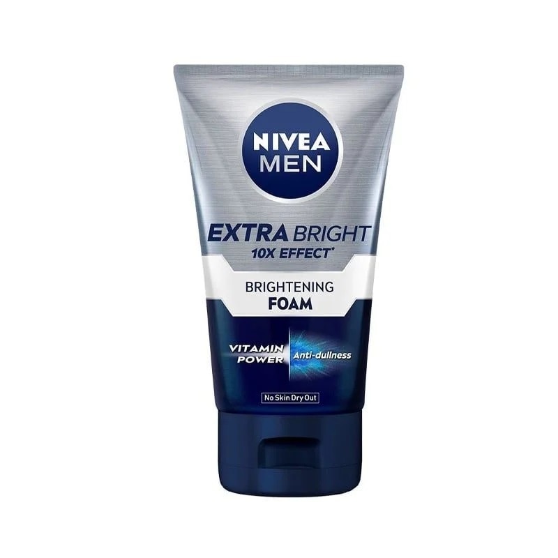 Sữa Rửa Mặt Nivea Nam Sáng Da Extra Bright 10X Effect 100g