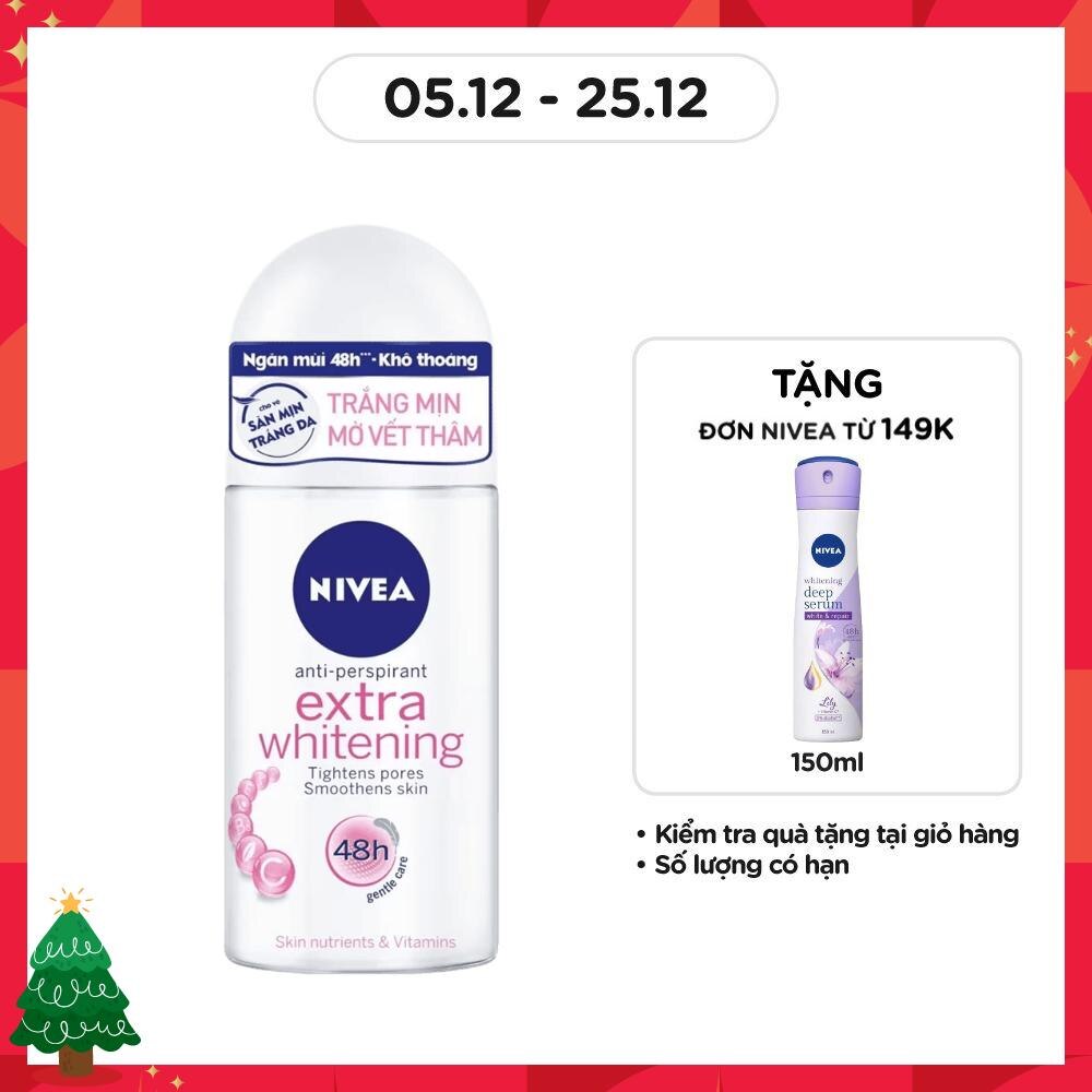 Lăn Ngăn Mùi Nữ Trắng Mịn Mờ Vết Thâm Nivea 25ml