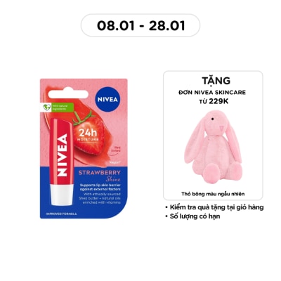NIVEA Fruity Shine Strawberry Lip Balm 4.8g