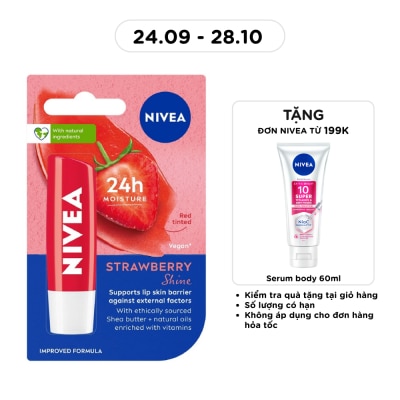NIVEA Son Dưỡng Ẩm Dâu Tây Nivea 4.8g image
