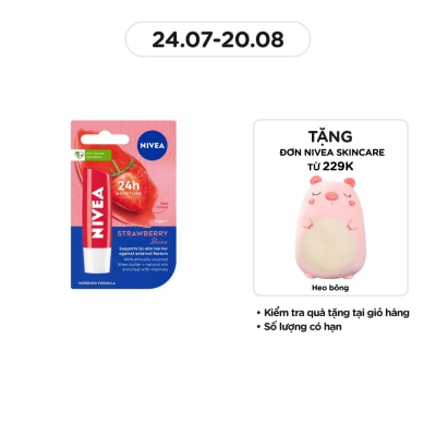 NIVEA Fruity Shine Strawberry Lip Balm 4.8g