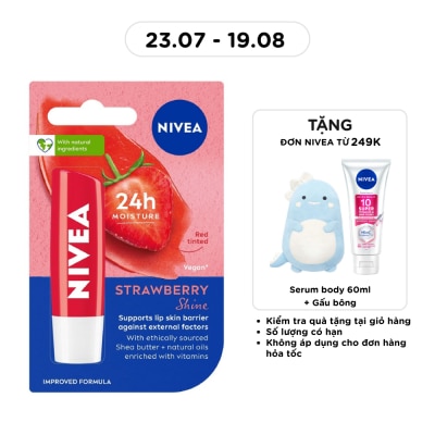 NIVEA - Son Dưỡng Ẩm Dâu Tây Nivea 4.8g image