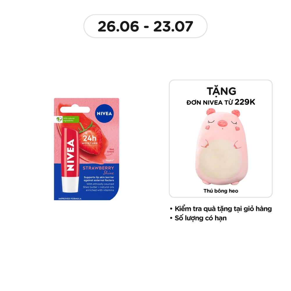 Son Dưỡng Ẩm Dâu Tây Nivea 4.8g