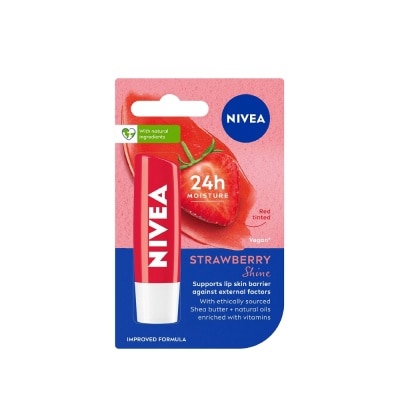 NIVEA Fruity Shine Strawberry Lip Balm 4.8g