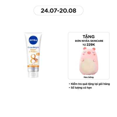 NIVEA Tinh Chất Dưỡng Thể Trắng Da Phục Hồi Chống Nắng Nivea 180ml