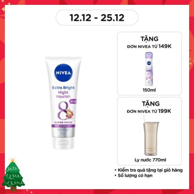 NIVEA Tinh Chất Dưỡng Thể Trắng Da Ban Đêm Nivea 180ml