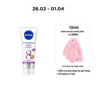 NIVEA Tinh Chất Dưỡng Thể Trắng Da Ban Đêm Nivea 180ml