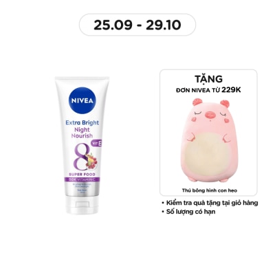 NIVEA Tinh Chất Dưỡng Thể Trắng Da Ban Đêm Nivea 180ml
