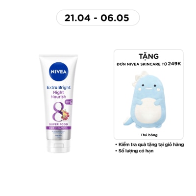 NIVEA - Tinh Chất Dưỡng Thể Trắng Da Ban Đêm Nivea 180ml