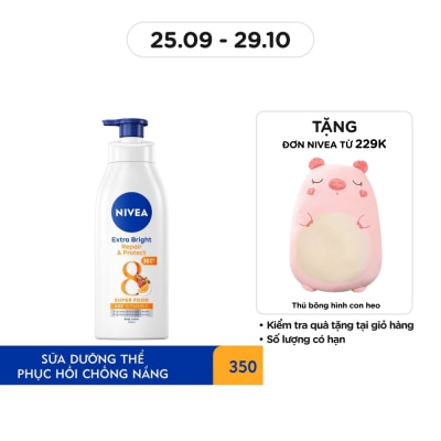 NIVEA Sữa Dưỡng Thể Dưỡng Trắng Phục Hồi Chống Nắng Nivea 350ml