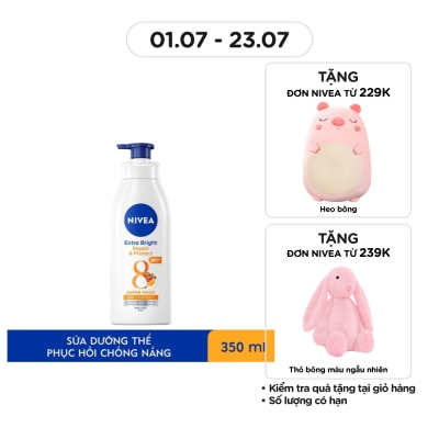 NIVEA Sữa Dưỡng Thể Dưỡng Trắng Phục Hồi Chống Nắng Nivea 350ml