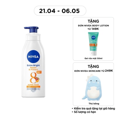 NIVEA - Sữa Dưỡng Thể Dưỡng Trắng Phục Hồi Chống Nắng Nivea 350ml