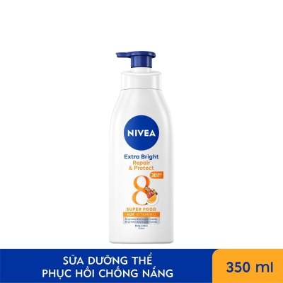 NIVEA Sữa Dưỡng Thể Dưỡng Trắng Phục Hồi Chống Nắng Nivea 350ml