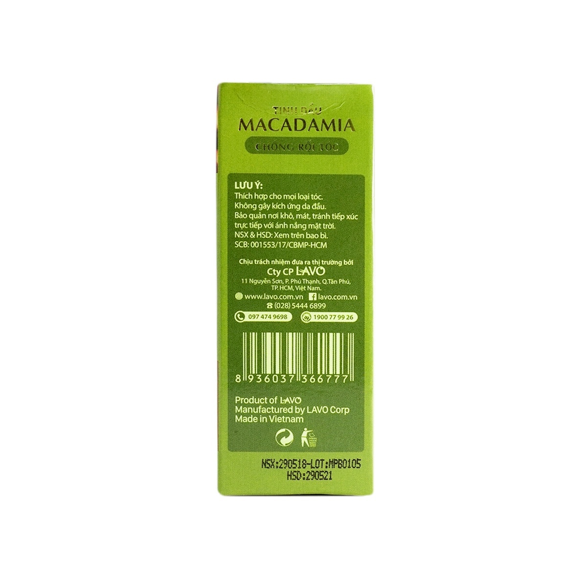 Hair Coat Macadamia Essence Oil 30ml