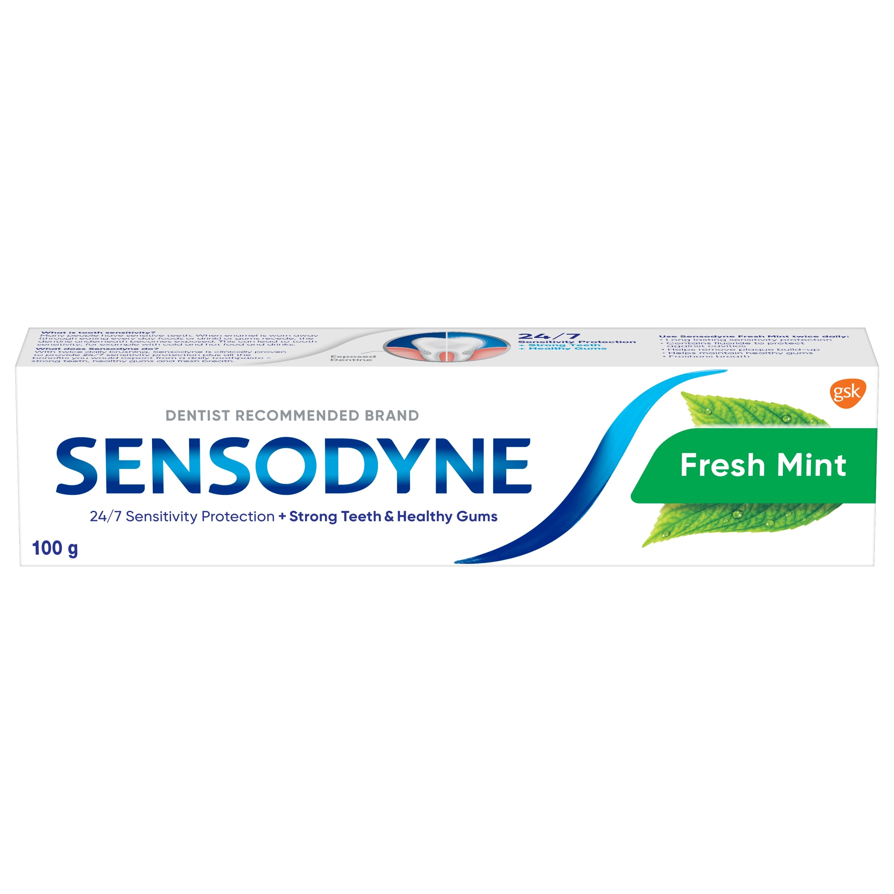 Kem Đánh Răng Hương Bạc Hà Sensodyne Fresh Mint 100g