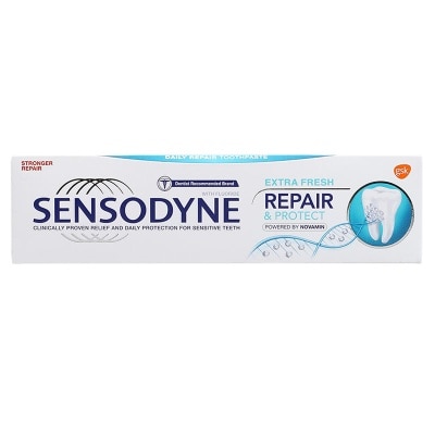 SENSODYNE Kem Đánh Răng Giúp Phục Hồi Răng Nhạy Cảm Hơi Thở Thơm Mát Sensodyne Repair&Protect Extra Fresh 100g