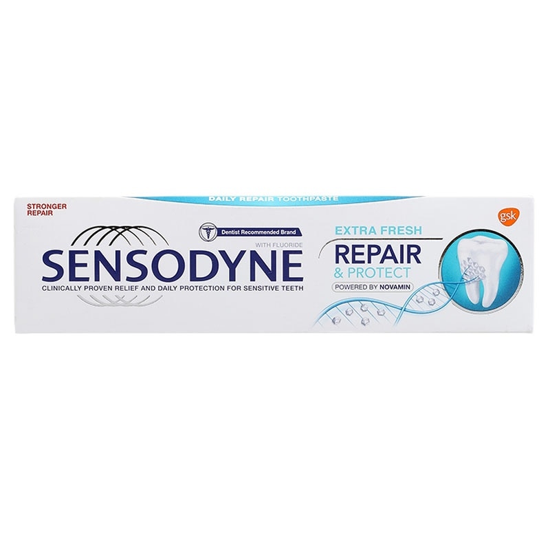 Kem Đánh Răng Giúp Phục Hồi Răng Nhạy Cảm Hơi Thở Thơm Mát Sensodyne Repair&Protect Extra Fresh 100g