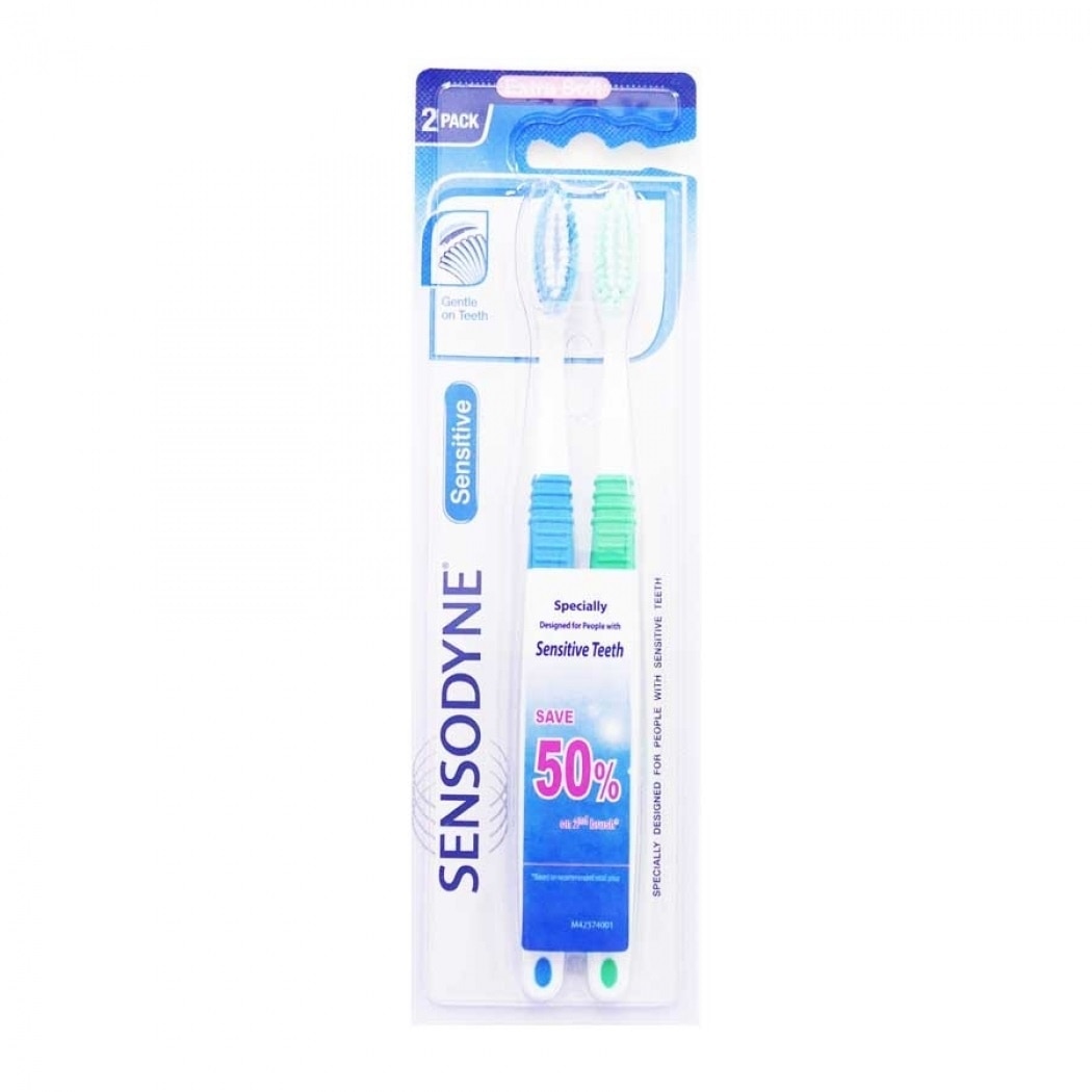 Bộ 2 Bàn Chải Đánh Răng Chăm Sóc Răng Ê Buốt Và Êm Dịu Nướu Sensodyne Sensitive Extra Soft