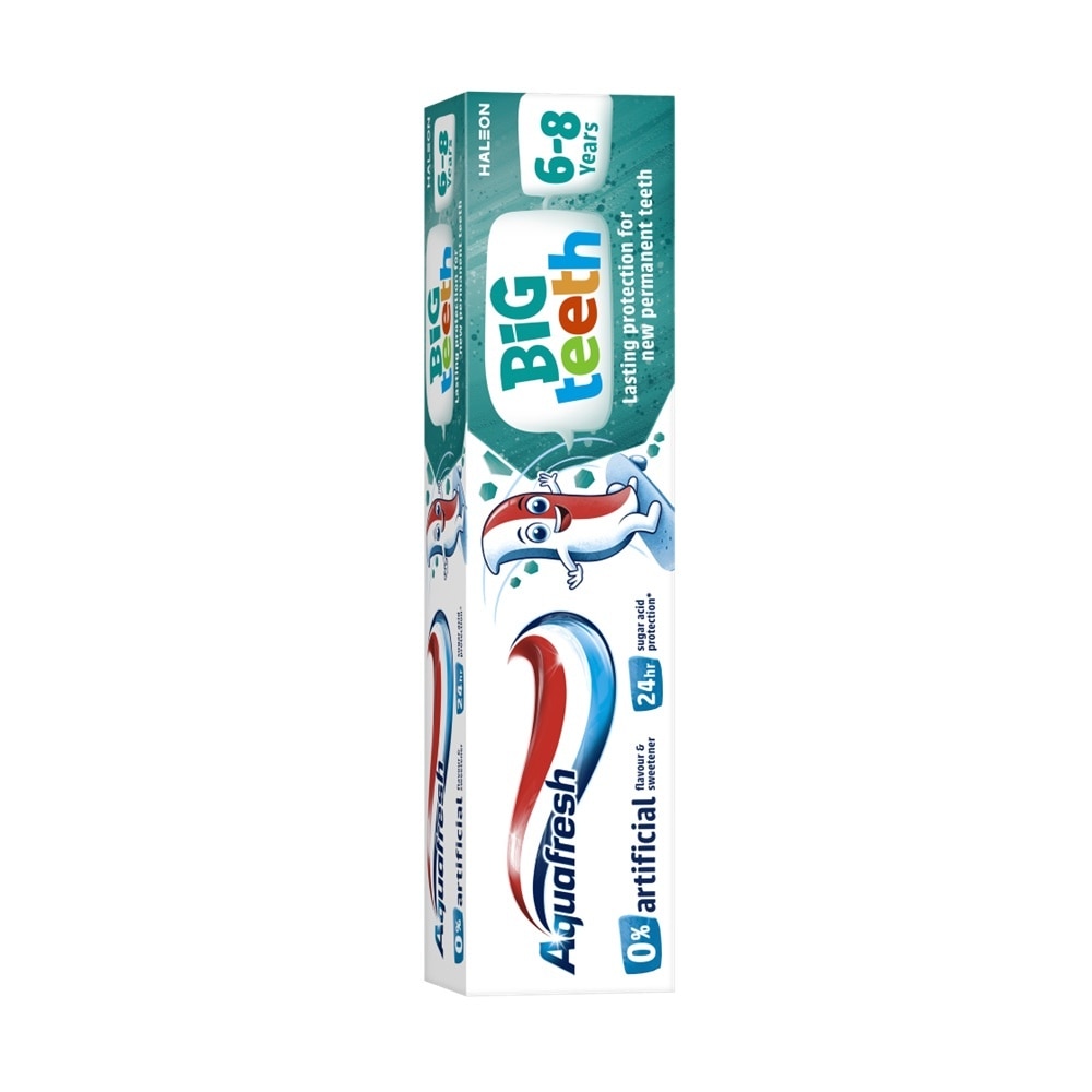 Kem Đánh Răng Trẻ Em Aquafresh Big Teeth 6Tuổi+ 50ml