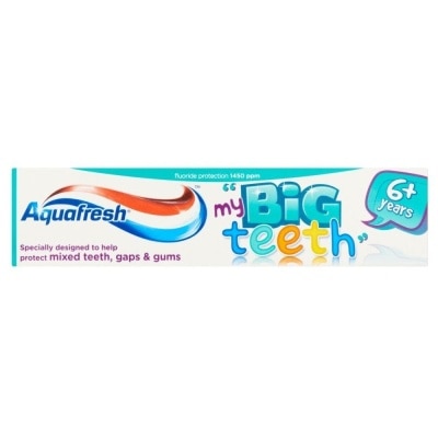 AQUAFRESH Kem Đánh Răng Trẻ Em Aquafresh Big Teeth 6Tuổi+ 50ml