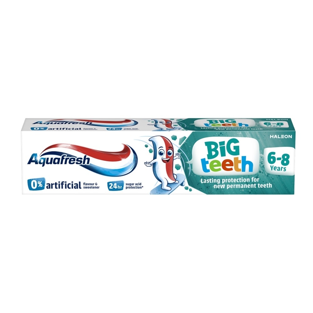 Kem Đánh Răng Trẻ Em Aquafresh Big Teeth 6Tuổi+ 50ml
