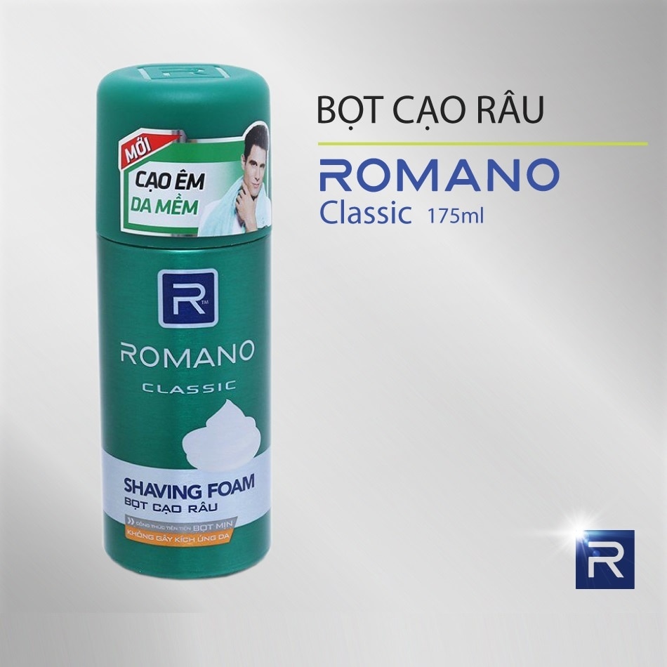 Bọt Cạo Râu Romano Classic 175ml