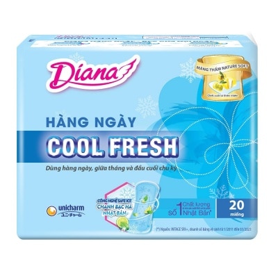 DIANA Băng Vệ Sinh Diana Hàng Ngày Sensi Cool Fresh 20Miếng