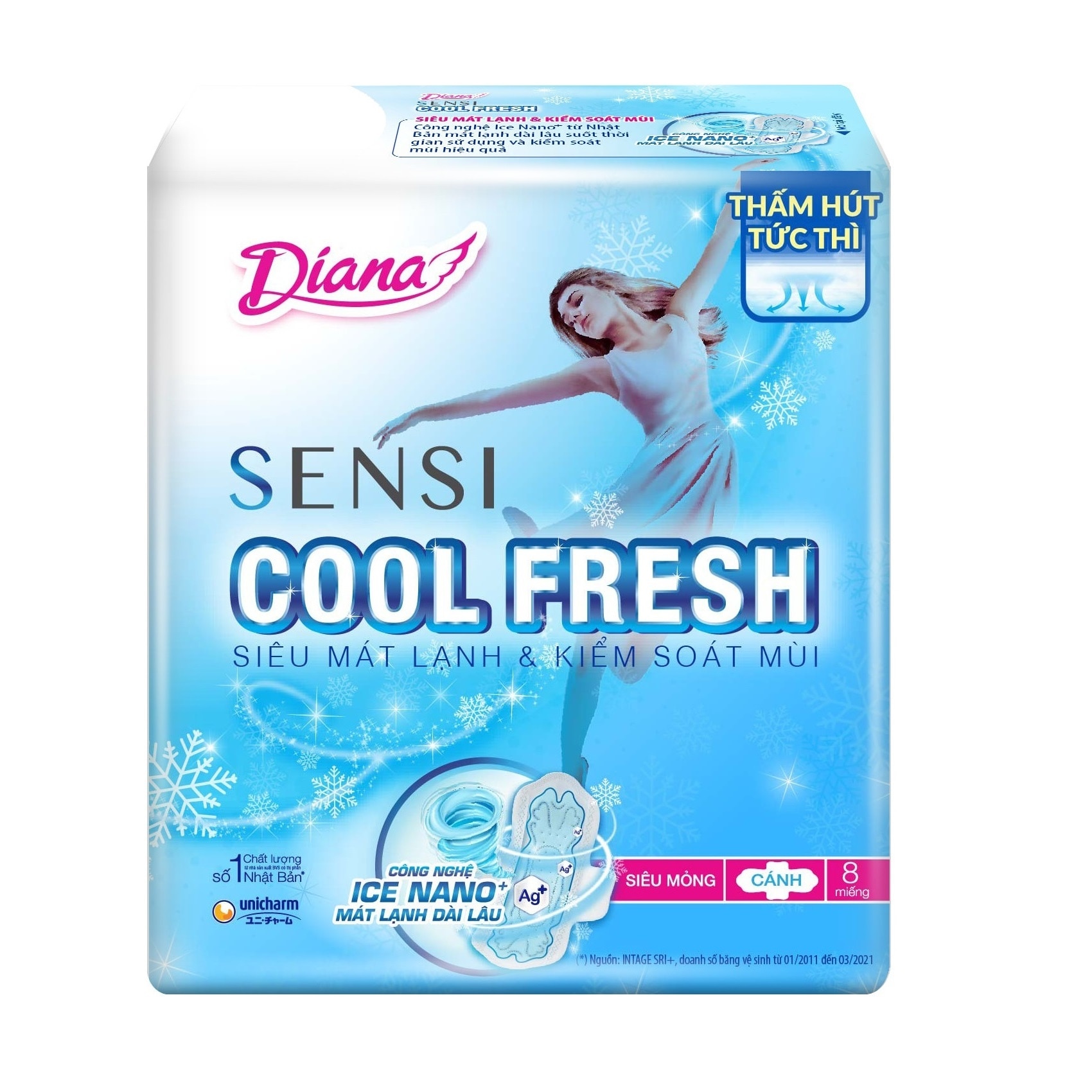 Sensi Cool Fresh 23cm Sanitary Napkin