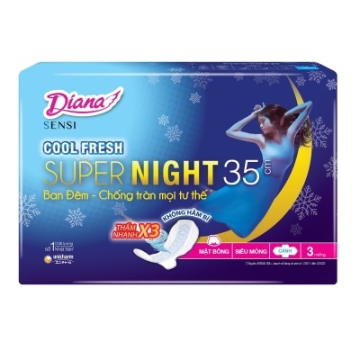 DIANA Băng Vệ Sinh Diana Sensi Night Cool Fresh 35cm