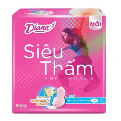 DIANA Ultra Dry Sanitary Napkin 8s