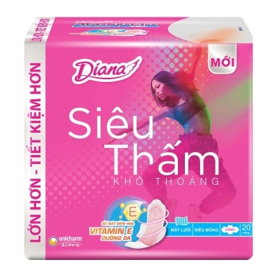 DIANA Ultra Dry Super Slim Wing Sanitary Napkin 20pcs