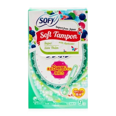 SOFY  Băng vệ sinh siêu thấm Sofy Soft Tampon Super 9 Miếng/Gói