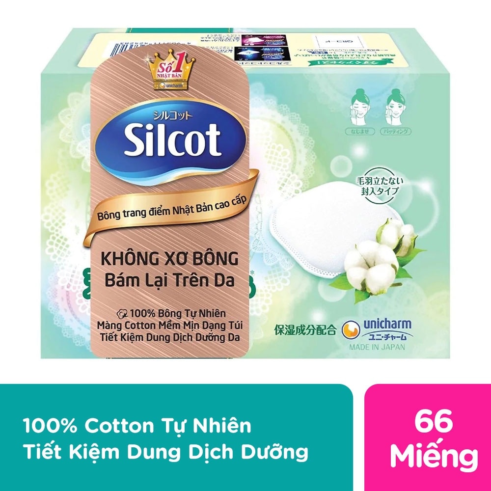 Bông Tẩy Trang Silcot Premium 66 Miếng