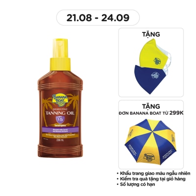BANANA BOAT Protective Tanning Oil SPF15 236ml
