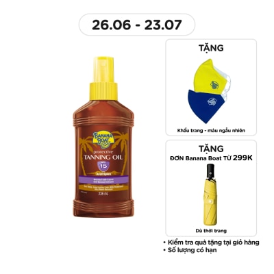 BANANA BOAT Protective Tanning Oil SPF15 236ml