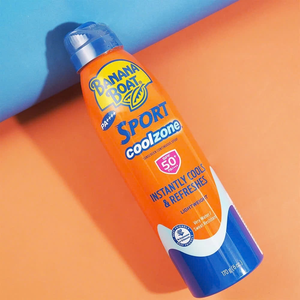 Xịt Chống Nắng Banana Boat Sport CoolZone SPF50+ PA++++ 170g #Cam