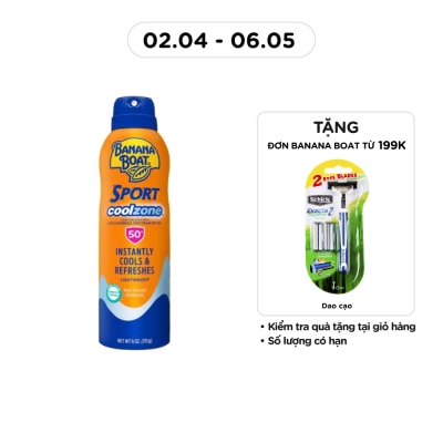 BANANA BOAT - Sunscreen Spray Sport CoolZone SPF50+ PA++++ 170g