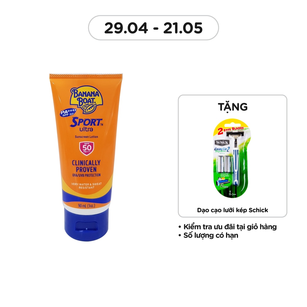 Kem Chống Nắng Thể Thao Banana Boat SPF50 90ml