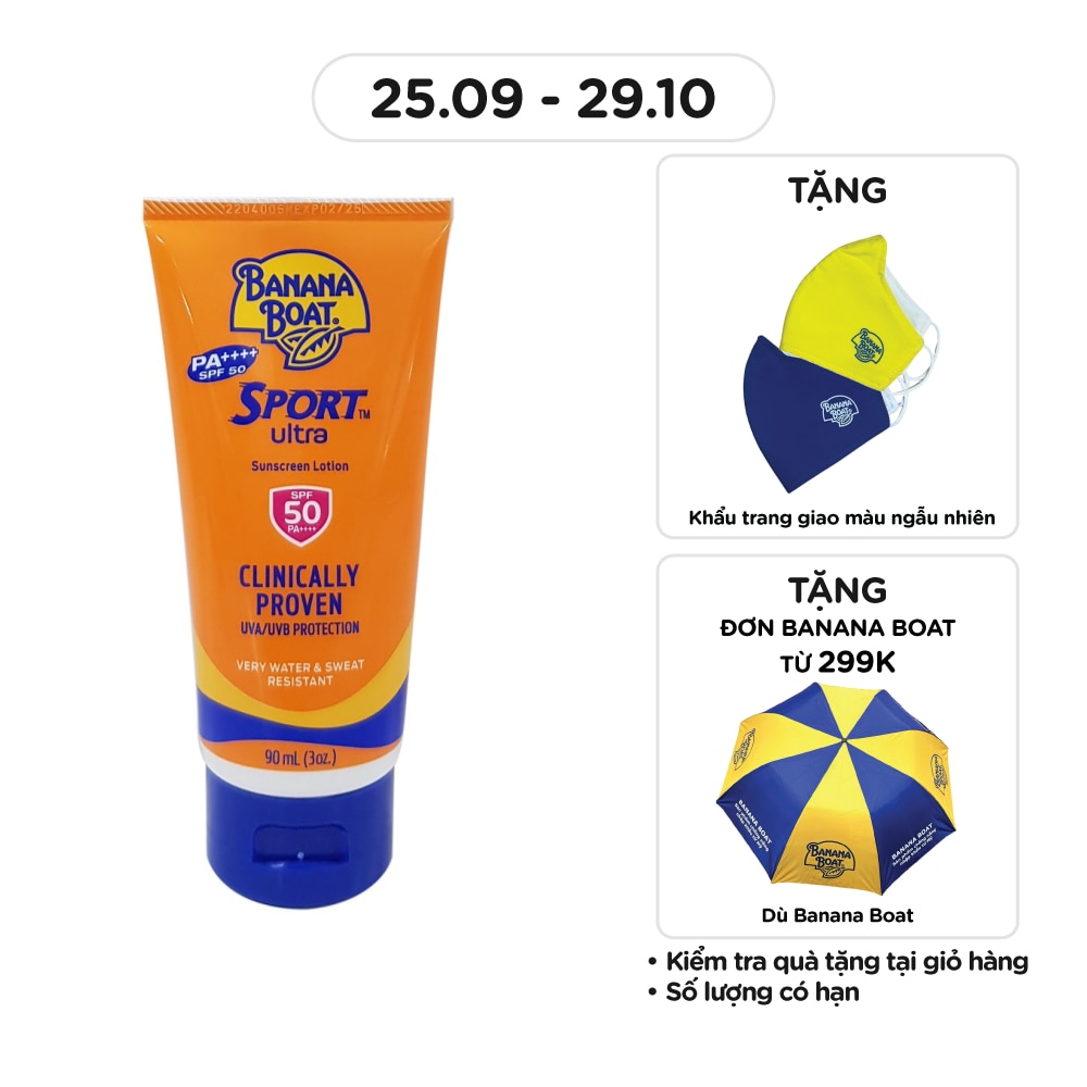 Kem Chống Nắng Thể Thao Banana Boat SPF50 90ml