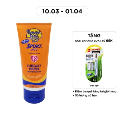 BANANA BOAT - Kem Chống Nắng Thể Thao Banana Boat SPF50 90ml