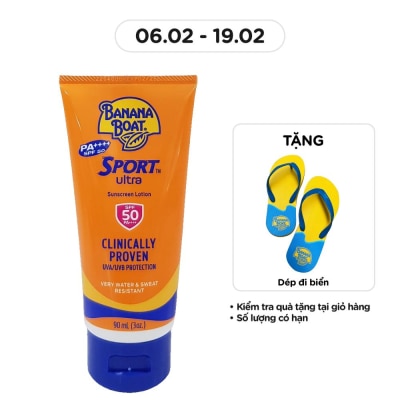 BANANA BOAT Sport Sunscreen Lotion SPF50 90ml