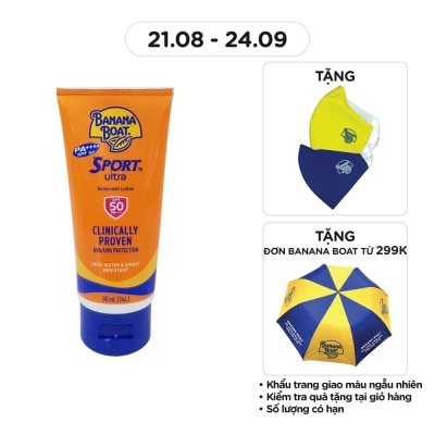 BANANA BOAT Sport Sunscreen Lotion SPF50 90ml