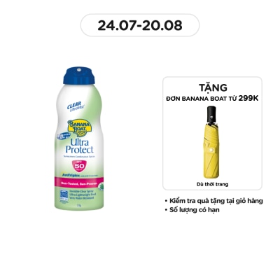 BANANA BOAT Xịt Chống Nắng Banana Boat UltraProtect SPF50 170g